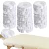 24 Pcs Face Cradle Covers for Massage Table Microfiber Reusable Soft Thicker Massage Table Head Rest Covers Bulk Oil Proof Headrest Cradle Sheets for Spa Beauty Salons (White) view 1