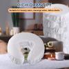 24 Pcs Face Cradle Covers for Massage Table Microfiber Reusable Soft Thicker Massage Table Head Rest Covers Bulk Oil Proof Headrest Cradle Sheets for Spa Beauty Salons (White) view 4