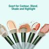 BESTOPE PRO 16 Pcs Makeup Brush Set Makeup Brushes for Eyes and Face, Blending Brush for Foundation, Premium Synthetic Powder Concealers Makeup Brushes, Eye Shadows Brushes, Eyeliner Brushes Green view 3