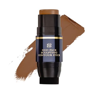 Duo Face Sculpting Contour Bronzer Stick, Dual-Use Applicator for Perfect Sculpt & Blend, Natural Finish, .32 Ounce (Mahogany)