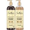 SheaMoisture Jamaican Black Castor Oil Strengthen & Restore Shampoo and Conditioner Set, 24 Oz Ea view 1