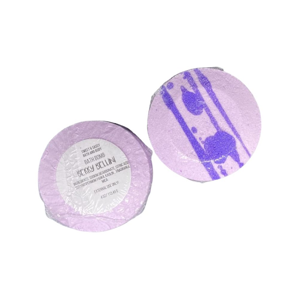 Bath Bombs (Berry Bellini) Spherical Blends of Smoothing, Fragrant extracts and Oils That You can toss in Your tub Before Bath time.