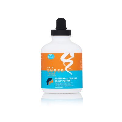 CURLS Hair Under There Soothing & Cooling Scalp Potion - Use Before and After Protective Hair Styling - For Dry and Irritated Skin -All Types 4 oz