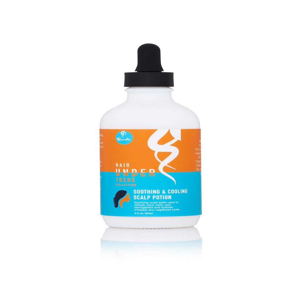 CURLS Hair Under There Soothing & Cooling Scalp Potion - Use Before and After Protective Hair Styling - For Dry and Irritated Skin -All Types 4 oz