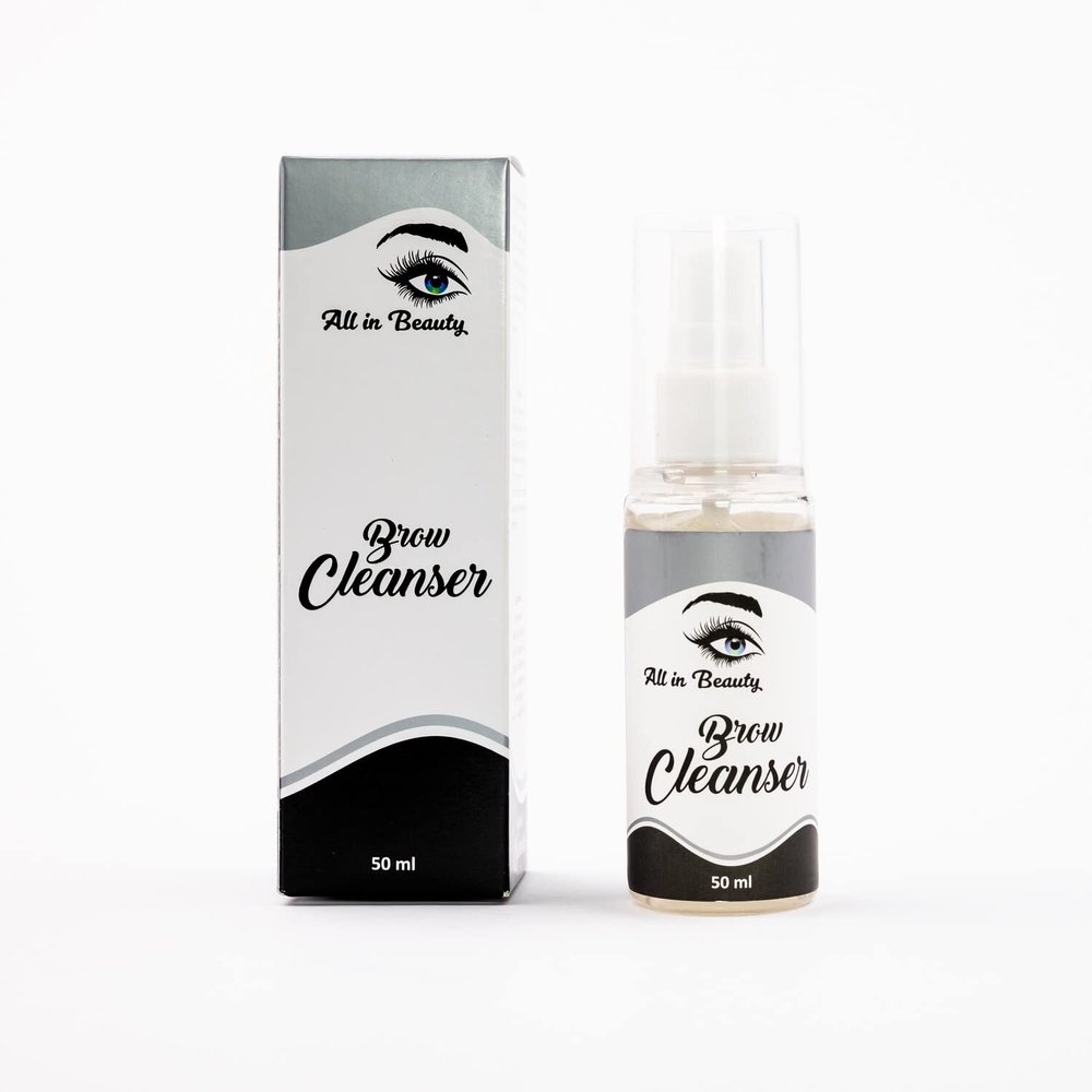 All in Beauty Spray Brow Primer and Cleanser, Eyebrow Primer for Hair and skin before henna application and other brow treatments. Deep Cleansing and Conditioning Cleanser for Eyebrows.