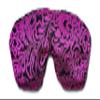 Candi Andi Handmade Weighted Sleep Eye Mask Yoga Pillow - Flax Seed Fill - Lavender Scented - Magenta Doodle - TEMFL-MD view 3