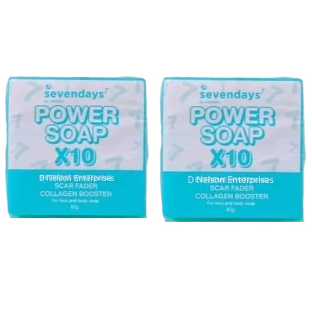 2 Bars SevenDays by Her Skin POWER SOAP for Face & Body, 80g