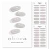 ohora Semi Cured Gel Nail Strips (N Silky Way) - Nude, Metallic, Works with Any UV/LED Lamps, Salon-Quality, Long Lasting, Easy to Apply & Remove - Includes 2 Prep Pads, Nail File & Wooden Stick view 1