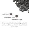 HAHIYO 500PCs Dark Blonde 5.0x3.0x3.0mm Microlinks Hair Extension Bead, Silicone Lined Hair Extension Ring, Professional Tinsel Hair Feather Hair I-tip/Nano Human Hair Extension Bead for Salon Tool view 2