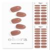 ohora Semi Cured Gel Nail Strips (N Bare Brick) - Works with Any UV/LED Lamps, Salon-Quality, Long Lasting, Easy to Apply & Remove - Includes 2 Prep Pads, Nail File & Wooden Stick view 1