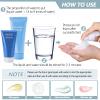 100 Pcs Foam Pump Bottle 1oz/30ml Mini Travel Plastic Empty Pump Lash Shampoo Clear Dispenser Portable Instant Soap Foaming Bottles for Hand Lotion Shampoo view 4
