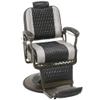 BarberPub Heavy Duty Metal Vintage Barber Chair All Purpose Reclining Hydraulic Pump Salon Beauty Spa Chair Hair Styling Equipment 9216 (Black&Grey) view 1