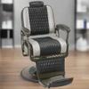 BarberPub Heavy Duty Metal Vintage Barber Chair All Purpose Reclining Hydraulic Pump Salon Beauty Spa Chair Hair Styling Equipment 9216 (Black&Grey) view 2