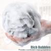 Shellwei 32 Pcs Bath Sponge Shower Loofahs Bulk 60 g Charcoal Large Mesh Puff Soft Scrubber for Men and Women Exfoliating Shower Pouf Balls with Bathing Accessories view 4