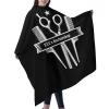 Custom Barber Cape Hairdresser Cape, Add Your Photo Text or Logo Personalized Salon Cape for Men, Customized Hair Cutting Cape for Home Salon Barbershop view 2