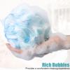 Shellwei 32 Pcs Bath Sponge Shower Loofahs Bulk 60 g Charcoal Body Shower Large Mesh Puff Soft Scrubber for Men and Women Exfoliating Pouf Balls with Bathing Accessories view 4