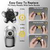 Kibiy 6D Blade Replacement Heads,Electric Shaver Replacement Head for Electric Razor for Men Wet and Dry Compatible Many Models Waterproof Head Razor-Silver view 2