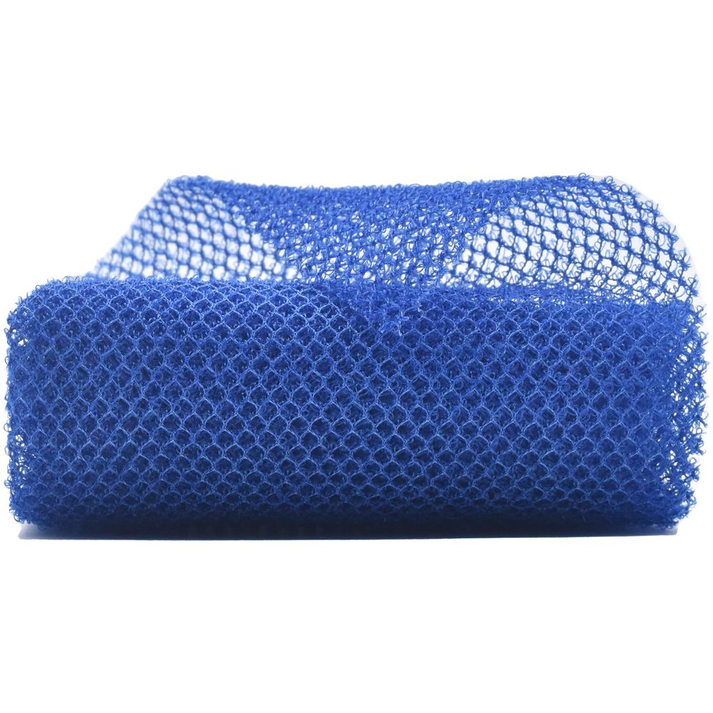 African Body Scrubber - Exfoliating Net for Bath and Shower (1 Pcs Blue)