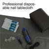 LXIANGN 125PCS Disposable Nail Art Table Towels Mat 13" X 17" Waterproof 3 Ply Nail Art Mat Paper Sheet Clean Pads Tattooing Table Mat Nail Table Cover Tattoo Supplies (Black) view 2