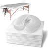 Disposable Single Use 20 Breathable Fitted MassageTable Sheets by London Linens (Pack of 20, White) view 1