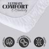 Disposable Single Use 20 Breathable Fitted MassageTable Sheets by London Linens (Pack of 20, White) view 2