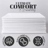 Disposable Single Use 20 Breathable Fitted MassageTable Sheets by London Linens (Pack of 20, White) view 4