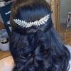 Andelaisi Boho Leaf Hair Comb Silver Leaf Bridal Hair Comb Barrette Olive Branch Hair Combs Headpiece Vintage Leaf Headpiece Comb for Women Bridesmaid Wedding Hair Accessories view 2