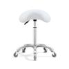 Antlu Saddle Stool Chair for Massage Clinic Spa Salon Cutting, Saddle Rolling Stool with Wheels Adjustable Height (White) view 1
