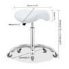 Antlu Saddle Stool Chair for Massage Clinic Spa Salon Cutting, Saddle Rolling Stool with Wheels Adjustable Height (White) view 3
