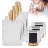 Yinhing Glass Refillable Perfume Bottle, 50ml Refillable Perfume Bottle, Transparent Glass Spray Liquid Empty Atomizer Container (Black) view 3