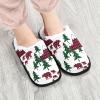 Umidedor Plaid Bears Christmas Slippers for Women Girls, Soft Memory Foam Non-Slip Indoor House Slippers Home Shoes for Bedroom Hotel Travel Spa view 4