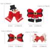 8Pcs Christmas Hair Clips Cute Christmas Hair Accessories Santa Gingerbread Reindeer Hair Bow Clips for Xmas Party Holiday Gifts view 4