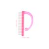Lurrose 8pcs Pink Fingernail Brush Set Stiff Nail Brush for Cleaning Nail Art Dust Cleaner Hand and Pink Manicure Care Tool view 2