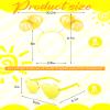12 Pcs Pom Pom Headband Tinsel Wrapped Ponytail Headband with Heart Sunglasses Costume Halloween Cosplay Hair Party Accessory(Yellow) view 2