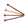 SGerste 4 Patterns 5.12'' Vintage Chic Hair Sticks Printed Wood Hairpin Chopsticks Wooden Hairpin Needle Womens Ladies Headdress Jewelry Accessories view 2