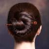 SGerste 4 Patterns 5.12'' Vintage Chic Hair Sticks Printed Wood Hairpin Chopsticks Wooden Hairpin Needle Womens Ladies Headdress Jewelry Accessories view 4