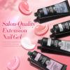 BORN PRETTY Poly Nail Extension Gel Kit-6 Colors Poly Nails Gel Kit Nude Clear Jelly Pink All In One Kit Builder Glue Gel with Nail Lamp Base Top Coat Set Nail Forms French Manicure Set for Beginner Starter DIY at Home Mother's Day Gifts view 3