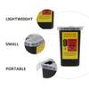 SHERCHPRY 2Pcs Barbershop Hairdressing Storage Case, Shaving Dispenser, Barber Disposal Case (Black) view 2