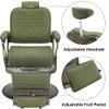 BarberPub Heavy Duty Metal Vintage Barber Chair All Purpose Reclining Hydraulic Pump Salon Beauty Spa Chair Hair Styling Equipment 9216 (Green) view 4