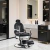 BarberPub Heavy Duty Metal Vintage Barber Chair All Purpose Professional Hydraulic Reclining Salon Beauty Spa Chair Styling Equipment 8730 (Blcak) view 2