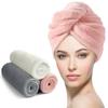 YFONG 3 Pack Microfiber Hair Towel Wrap for Women Girls, Super Absorbent Turban Towels for Drying Wet Hair, Anti Frizz Head Towels for Curly All Hair Style, Turbie Twist (Pink,White, Gray) view 1