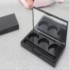 Black Square Eyeshadow Makeup Palette Empty Plastic Eyeshadow Storage Case Box 6 Grids Eye Shadow Lipstick Organizer Pan for DIY Cosmetic Foundation Blush Pigment Container Clear Cover Pack of 6 view 4