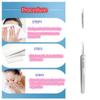 Professional Facial Blackhead Remover Tweezers,Extractor Acne Removal Kit Pimple Popper Tool, Clip for Whiteheads, Acne Clip, Ingrown Hairs Tweezers, Blackheads Remover Extractor, Stainless Steel view 4