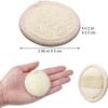 6 Pack Natural Exfoliating Facial Loofah Facial Pads Natural Luffa Material Resuable Exfoliating loofah Scrubber Rounds Eco Friendly for Men Women Face Cleansing and Makeup Removal view 3