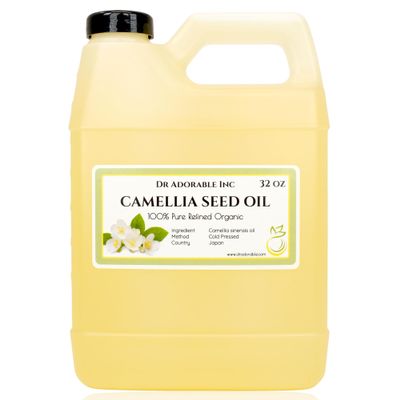 Dr Adorable - 32 oz - Camellia Seed Oil - 100% Pure Natural Organic Cold Pressed