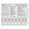 Americanails Mini Acrylic Nail Training Mat - Beginners Silicone Trainer Sheet, Apply Acrylic Nails with Flexible Roll Up Pad Template, Worksheet for Acrylic Fingernails & Nail Technology view 3