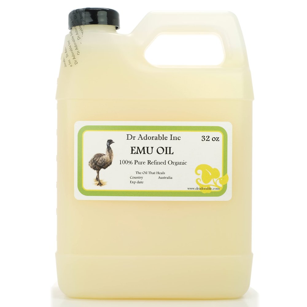 Dr Adorable - 32 oz - Australian Emu Oil - 100% Pure Natural Triple Refined Organic