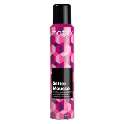 Matrix Setter Mousse - Provides Volumizing Lift and Shine, Humidity Resistant and Controls Frizz, For All Hair Types, Professional Hair Styling and Salon Styling Mousse, 8.2 Oz
