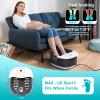 ECARBME Foot Spa Bath Massager with Heat, Foot Bath with 22 Massage Rollers, Temperature Control, Jets, Bubbles, Epsom Salt and Vibration, Foot Soaking Tub for Relaxation - Grey view 2