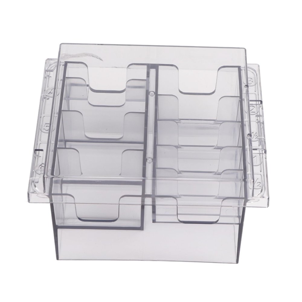 Haircutting Limit Comb Storage Box, Transparent Grey Plastic Hair Clipper Combs Accessories Holder